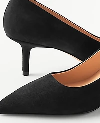 Ann Taylor Daphne Suede Pump Black Women's