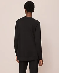 Ann Taylor Button Lounge Cardigan Black Women's