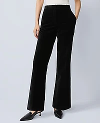 Ann Taylor The Jayne Trouser Velvet Black Women's