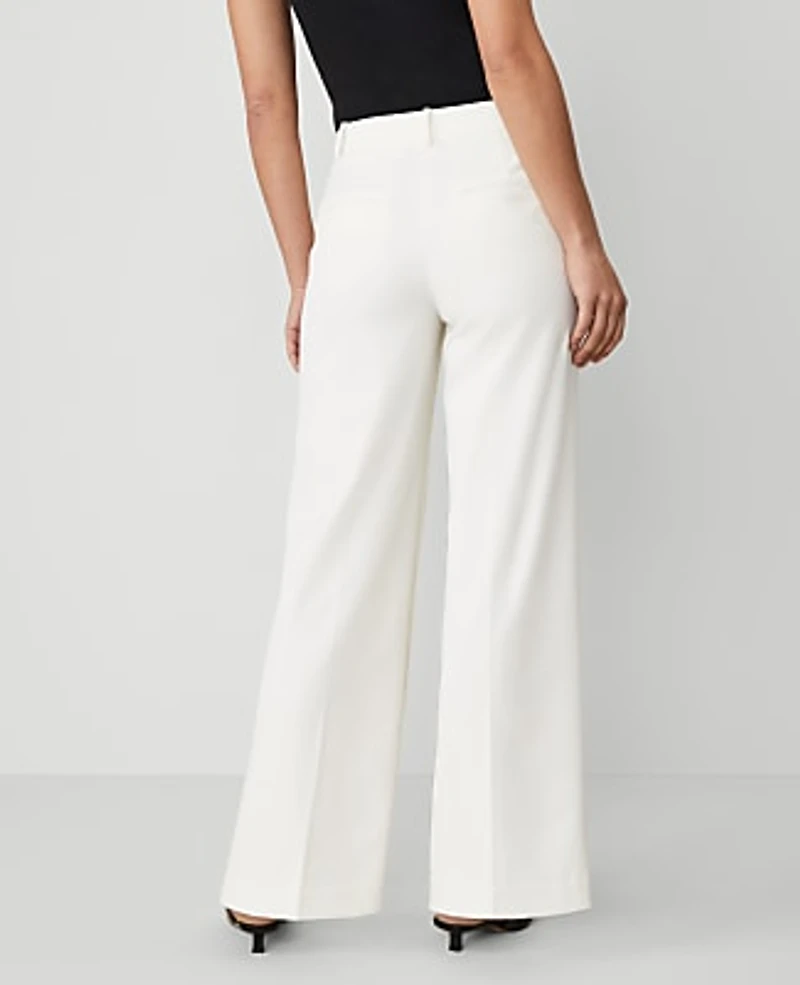 Ann Taylor The Wide-Leg Pant — Curvy Fit Winter White Women's