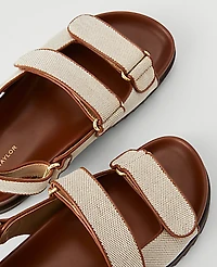 Ann Taylor Weekend Slingback Sport Sandals Fresh Canvas Women's