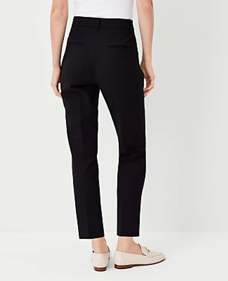 Ann Taylor The High Rise Eva Ankle Pant - Curvy Fit Size 0 Black Women's
