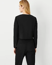 Ann Taylor The Crew Neck Jacket Seasonless Stretch Women's