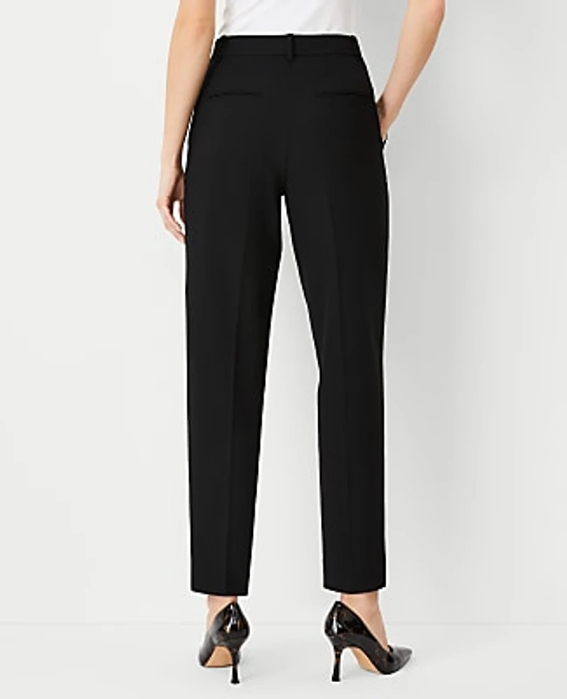 Ann Taylor The High Rise Pleated Taper Pant Seasonless Stretch Women's
