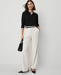 Ann Taylor Satin Modern Shirt Women's