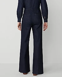 Ann Taylor The Denim Trouser Classic Rinse Wash Women's