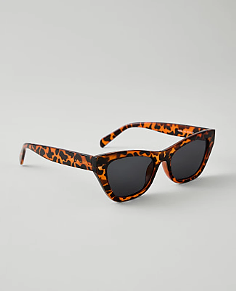 Ann Taylor Cateye Sunglasses Brown Women's