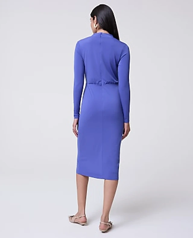 ann taylor blue sheath dress Ann Taylor Factory Petite Navy Blue Sleeveless Sheath Dress 8P