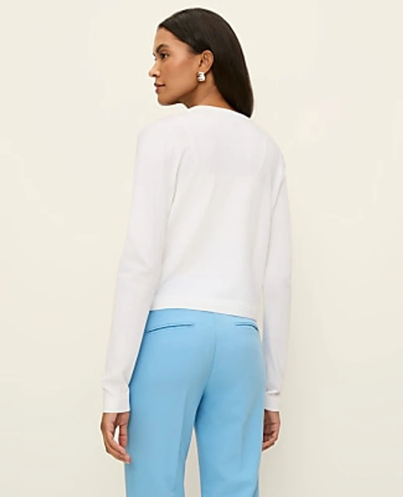 Ann Taylor Petite Open Crop Cardigan Women's