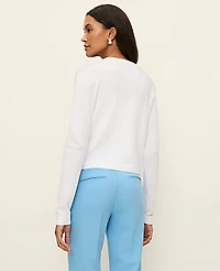 Ann Taylor Petite Open Crop Cardigan Women's