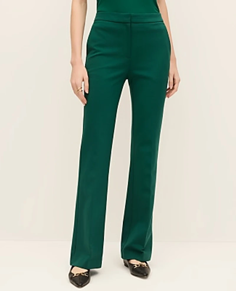 Ann Taylor The Petite Skinny Flare Trouser Ponte Shade Tree Women's