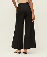 Ann Taylor The Belted Wide-Leg Ankle Pant Women's