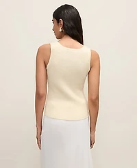 Ann Taylor Scoop Neck Sweater Shell Top Women's