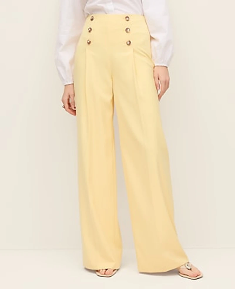 Ann Taylor The Wide-Leg Sailor Pant Sun Soaked Women's