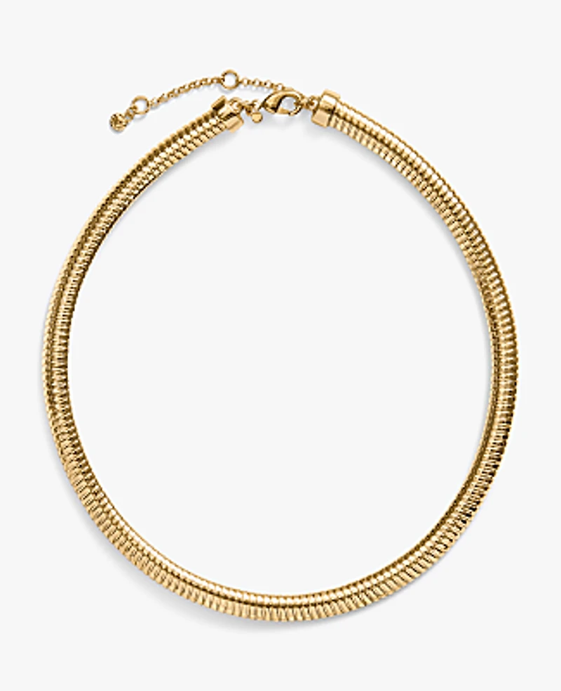 Ann Taylor Snake Chain Necklace Goldtone Women's