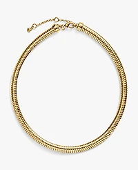 Ann Taylor Snake Chain Necklace Goldtone Women's