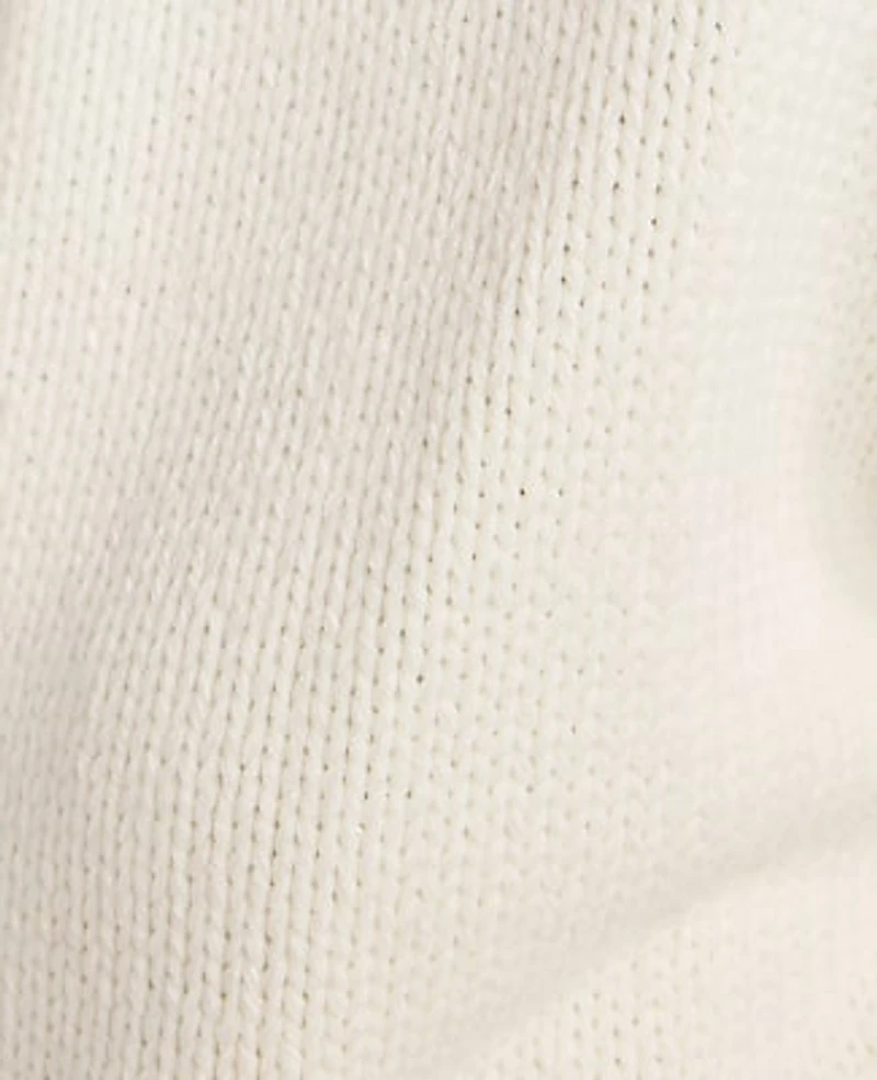 Ann Taylor Haven Well Within Chunky Cotton Blend Belted Cardigan Ivory Women's