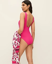 Ann Taylor Tortoiseshell Ring One Piece Swimsuit Women's