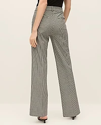Ann Taylor The Petite Jayne Trouser in Gingham Size 12 Black/White Combo Women's