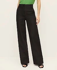 Ann Taylor The Modern Wide-Leg Pant Bi-Stretch Black Women's