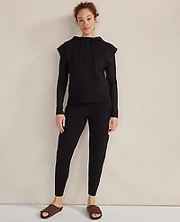 Ann Taylor Haven Well Within Viscose Blend Cargo Joggers Black Women's