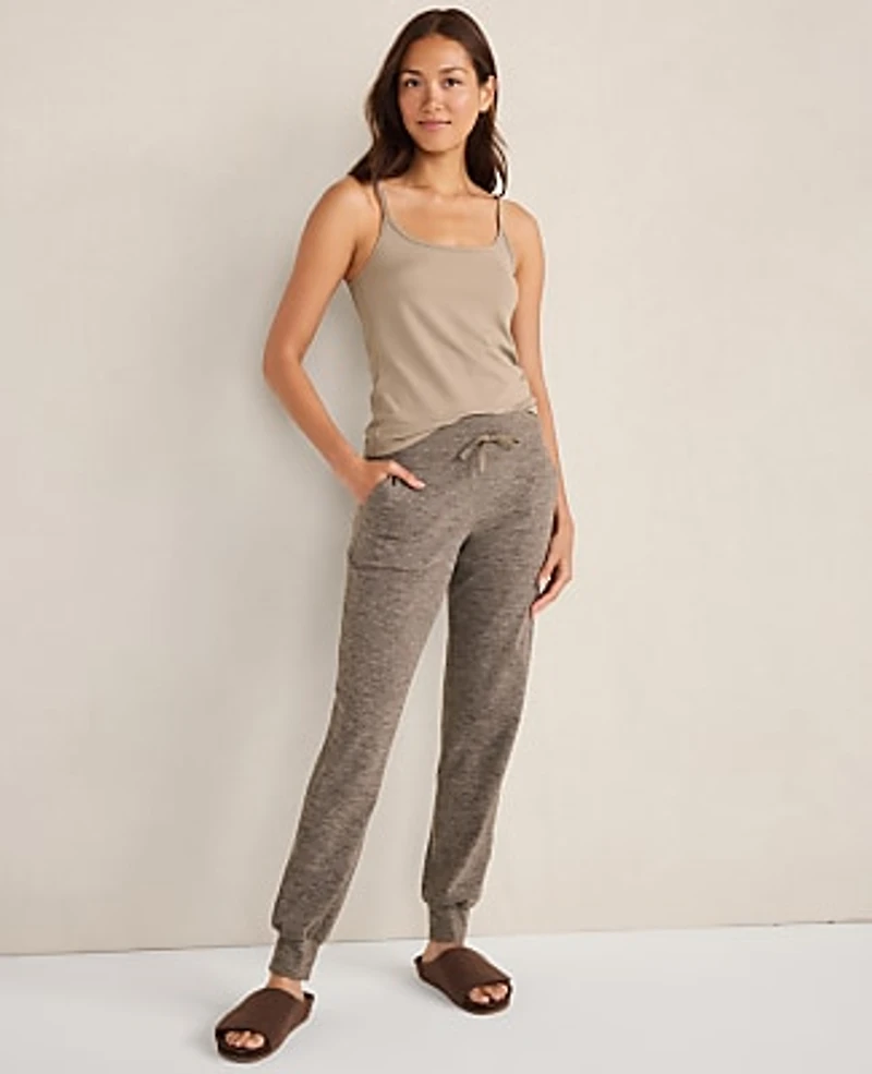 Ann Taylor Haven Well Within Balance Heather Drawstring Joggers Truffle Women's