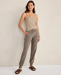 Ann Taylor Haven Well Within Balance Heather Drawstring Joggers Truffle Women's