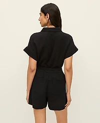 Ann Taylor The Pull-On Short Cotton Gauze Women's