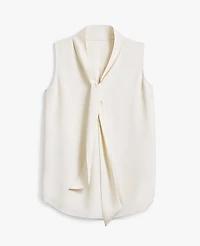 Ann Taylor Petite Bow Neck Shell Top Women's