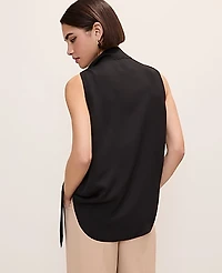 Ann Taylor Bow Neck Shell Top Women's