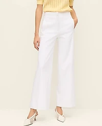 Ann Taylor The Petite Grace Straight Pant Size 16 White Women's