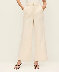 Ann Taylor The Petite Weekend Trouser Jean Ivory Women's