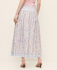 Ann Taylor Petite Paisley Maxi Skirt Size 4 Women's