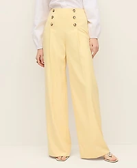 Ann Taylor The Petite Wide-Leg Sailor Pant Sun Soaked Women's