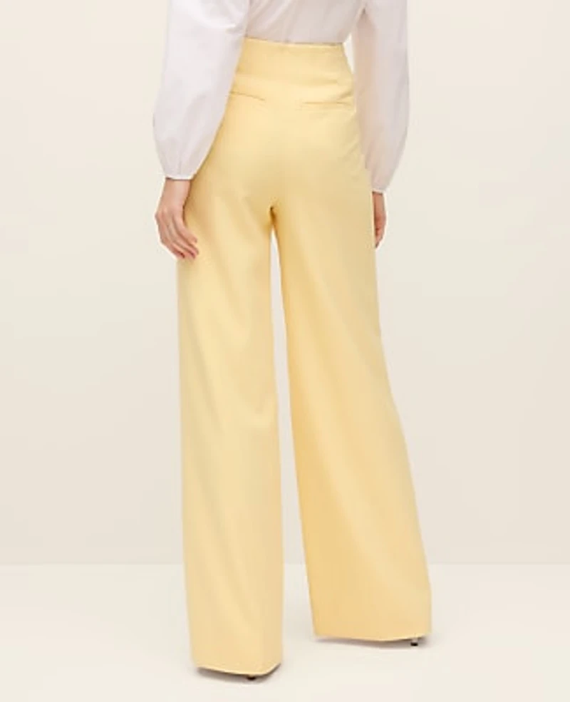 Ann Taylor The Petite Wide-Leg Sailor Pant Sun Soaked Women's