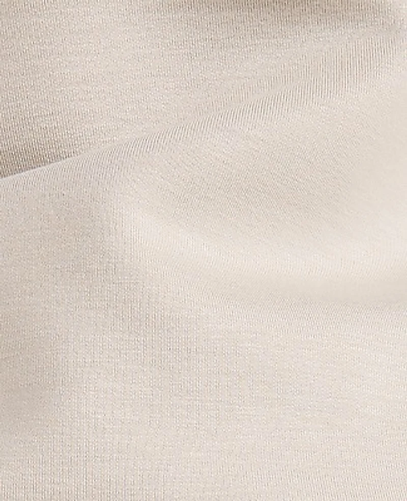 Ann Taylor Haven Well Within Soft-Brushed Fleece Funnel Neck Pullover Ivory Women's