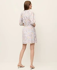 Ann Taylor Petite Paisley Flare Dress Size 10 Women's