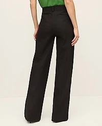 Ann Taylor The Petite Modern Wide Leg Pant Bi-Stretch Black Women's