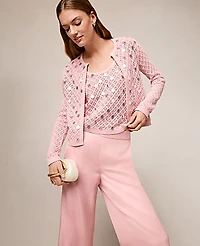 Ann Taylor Sequin Open Cardigan Women's