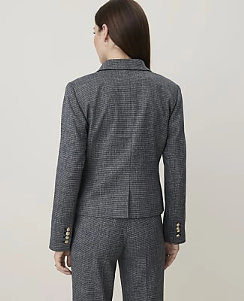 Ann Taylor The Fitted Blazer Dark Monochrome Women's