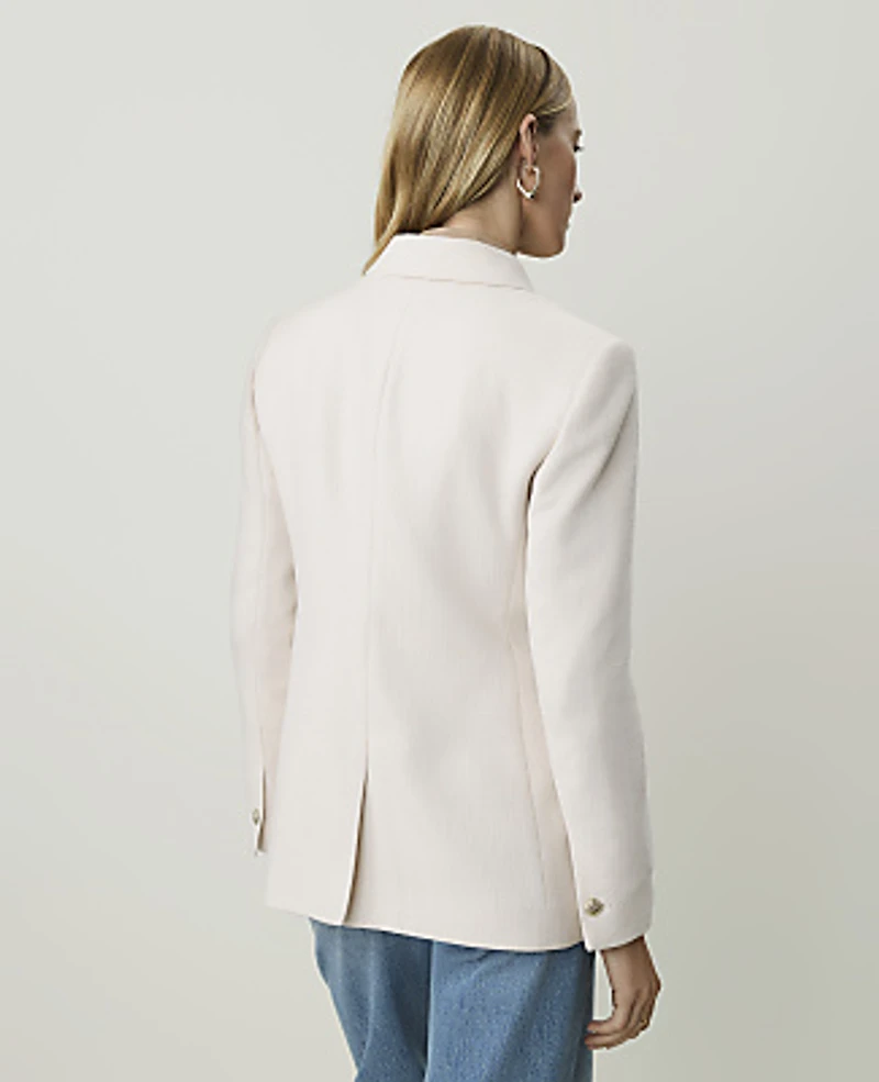 Ann Taylor The Patch Pocket Blazer Ivory Whisper Women's