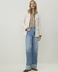 Ann Taylor The Patch Pocket Blazer Ivory Whisper Women's