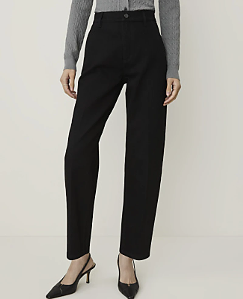 Ann Taylor The Tapered Straight Jean Black Wash Women's