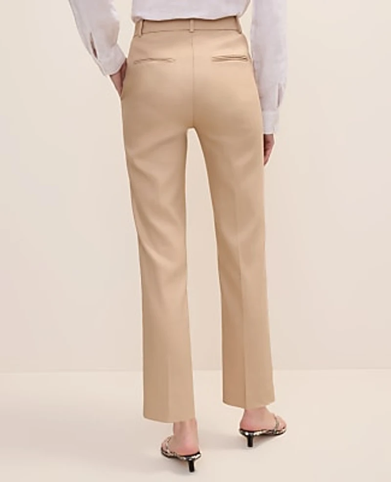 Ann Taylor The Petite Everyday Ankle Pant Linen Blend Cool Sesame Women's