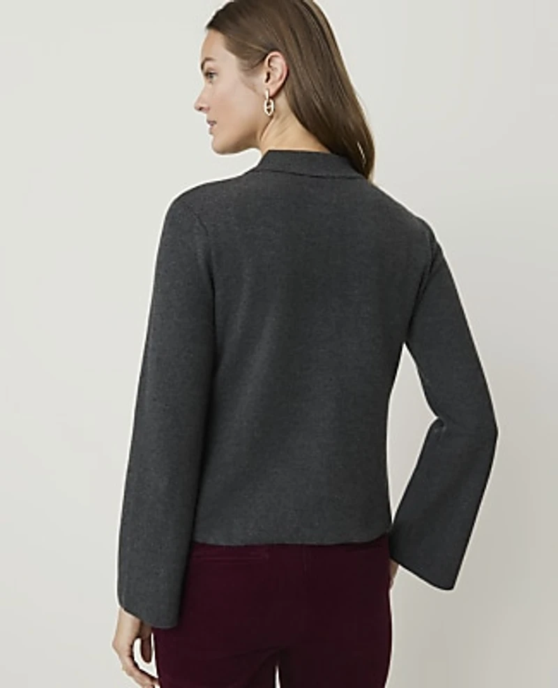 Ann Taylor Collared Sweater Jacket Women's