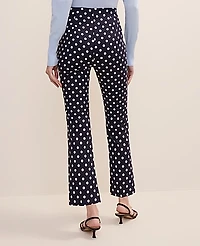 Ann Taylor The Tall Slim Kick Capri Polka Dot Night Sky Women's