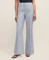 Ann Taylor The Petite Flare Trouser Soft Slate Blue Women's