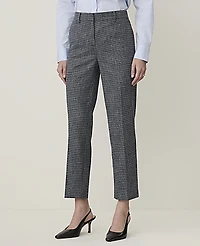 Ann Taylor The Eva Ankle Pant Plaid Dark Monochrome Women's