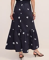 Ann Taylor Petite Sequin Embellished Maxi Skirt Night Sky Women's
