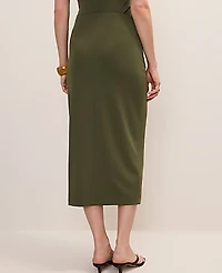 Ann Taylor Hardware Embellished Wrap Midi Skirt Winding Ivy Women's